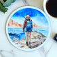 Wild Heart Free Spirit Round Wooden Coaster – Adventure Inspired Watercolour Design - Three Designs Available