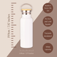 Balance Found Spirit Free Metal Water Bottle – 500ml Stainless Steel Insulated Flask with Line Art Paddleboarder Design