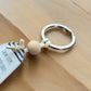 Calm Steps, Untamed Soul Keyring – Retro Motel Style Boho Keychain with Watercolour Hills & Mountains Design, Gift for Hikers & Nature Lovers