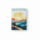 Slow Steps Big Views Glass Magnet – Mountain Hiking With Sunrise