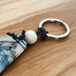 Nature Sets the Pace Keyring – Retro Motel Style Boho Keychain with Watercolour Mountain Design, Gift for Outdoor & Adventure Lovers