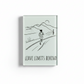 Leave Limits Behind Glass Magnet – Female Runner Line Art