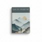 Calm Steps Untamed Soul Glass Magnet – Hiking Inspired Design