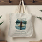 Cold Water Fierce Heart Tote Bag – Wild Female Blonde Hair Swimmer Design