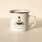 Breath Sets the Wild Heart Free Enamel Mug – 12oz Yoga & Mindfulness Mug