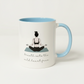Breath Sets The Wild Heart Free Ceramic Mug – Female Yoga Pose Design