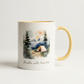 Breathe Wild, Live Free Ceramic Mug – Watercolour Nature Camping Design