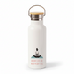 Breath Sets the Wild Heart Free Metal Water Bottle – 500ml Stainless Steel Insulated Flask with Female Yoga Pose Design