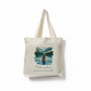 Cold Water Fierce Heart Tote Bag – Wild Female Brunette Hair Swimmer Design