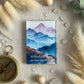 Adventure Is My Second Heartbeat Glass Magnet – Watercolour Pastel Mountains