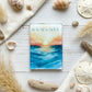 Sun Sea Soul Glass Magnet – Sunset Over Ocean Design