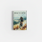 Nature Sets The Pace Glass Magnet – Female Watercolour Mountain Biking