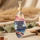Adventure Is My Second Heartbeat Keyring – Retro Motel Style Boho Keychain with Watercolour Mountains & Wanderlust Design, Gift for Outdoor Lovers