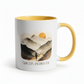 Calm Steps Untamed Soul Ceramic Mug – Watercolour Mountain Hiker Design