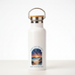 Rise with the Sun Dance with the Moon Metal Water Bottle – 500ml Stainless Steel Insulated Flask with Sun & Moon Beach Design