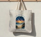 Dance With The Moon Rise With The Sun Tote Bag – Celestial Watercolour Design