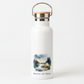 Disconnect Camp Breathe Metal Water Bottle – 500ml Stainless Steel Insulated Flask with Watercolour Camping Design