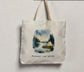 Disconnect Camp Breathe Tote Bag – Watercolour Nature & Camping Design