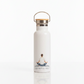 Each Breath Is a Reset Metal Water Bottle – 500ml Stainless Steel Insulated Flask with Male Yoga Pose Design