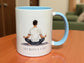 Each Breath Is A Reset Ceramic Mug – Male Yoga Pose Design