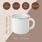 Balance Found Spirit Free Enamel Mug – 12oz Paddleboard Line Art Mug
