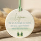Lagom Ceramic Round Ornament – Swedish Scandinavian Word with Definition - Minimalist Home Décor & Inspirational Gift