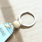 Balance Found, Spirit Free Keyring – Retro Motel Style Boho Keychain with Line Art Paddleboarding Design on a Lake, Gift for Outdoor & Water Lovers