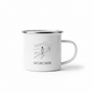Leave Limits Behind Enamel Mug – 12oz Female Runner Line Art Mug