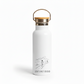 Leave Limits Behind Metal Water Bottle – 500ml Stainless Steel Insulated Flask with Line Art Female Runner Design