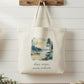 Less Noise More Nature Tote Bag – Watercolour Lake Design