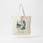 Less Noise More Nature Tote Bag – Watercolour Lake Design