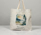 Less Noise More Nature Tote Bag – Watercolour Lake Design