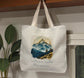 Nature Sets The Pace Tote Bag – Rugged Mountains Watercolour Design