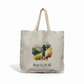 Nature Sets The Pace Tote Bag – Female Mountain Biker Watercolour Design
