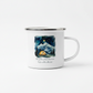 Simple Pleasures Enamel Mug – 12oz Infinite Skies Camping Mug