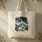 Simple Pleasures Infinite Skies Tote Bag – Nighttime Mountain Camping Design