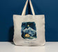 Simple Pleasures Infinite Skies Tote Bag – Nighttime Mountain Camping Design