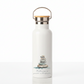 Stillness Is Power in Disguise Metal Water Bottle – 500ml Stainless Steel Insulated Flask with Watercolour Stacking Stones Design
