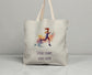 Stride Steady Spirit Calm Tote Bag – Female Empowerment Linen Design