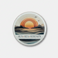 Sun, Sea, Serenity Round Coaster – Layered Ocean & Sunset Watercolour Design | Tranquil Coastal Décor