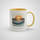 Sun Sea Serenity Ceramic Mug – Sunset & Sunrise Over Ocean Design