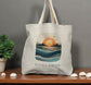 Sun Sea Serenity Tote Bag – Layered Sunset & Sunrise Ocean Design