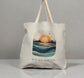 Sun Sea Serenity Tote Bag – Layered Sunset & Sunrise Ocean Design