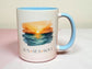 Sun Sea Soul Ceramic Mug – Arty Sunset Over Ocean Design