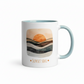 Ocean Sunset Ceramic Mug – Layered Sunset Over Ocean Design