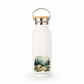 Tents Trails Freedom Metal Water Bottle – 500ml Stainless Steel Insulated Flask with Watercolour Camping Design
