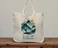 Wander Wild Breathe Easy Tote Bag – Watercolour Hiking Design