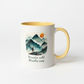 Wander Breathe Easy Ceramic Mug – Watercolour Hiking Design