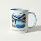 Wild Heart Free Spirit Ceramic Mug – Watercolour Lake Design